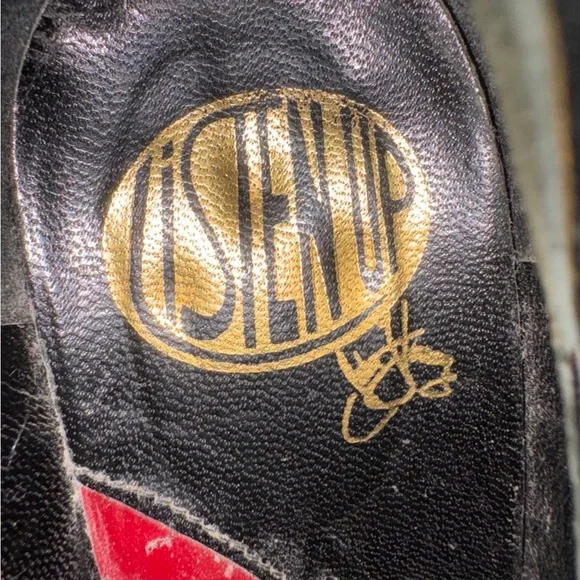 John Fluevog Listen Ups Stacey Red with Black Piping RARE FIND Size 9 - Picture 12 of 15